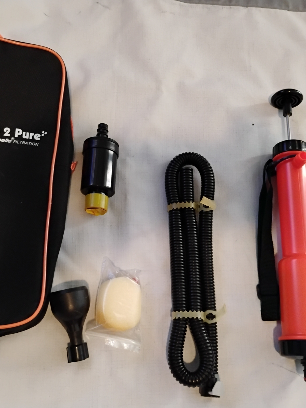 Pum 2 Pure Pur Portable Pump Kit with Black and Orange Accents